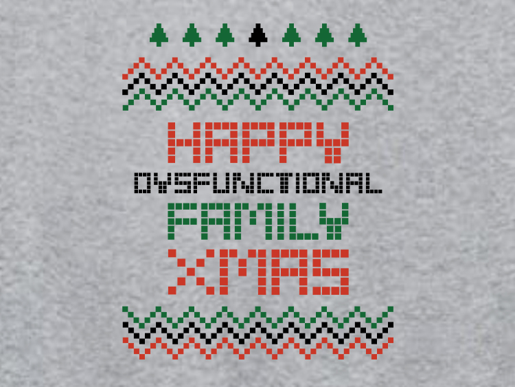 image of Happy dysfunctional xmas - colour