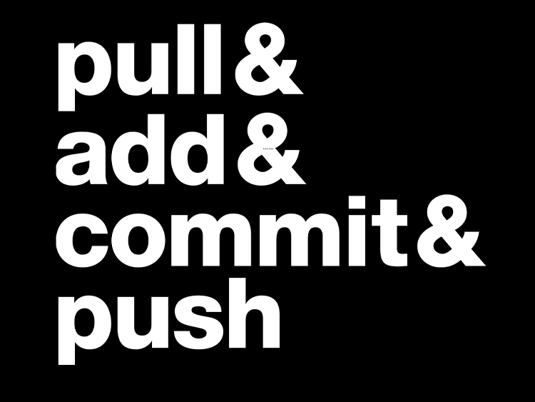 image of Pull & Add & Commit & Push