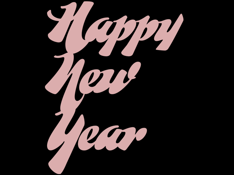 image of Happy new year - pink