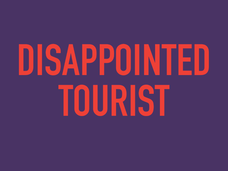 image of Disappointed tourist